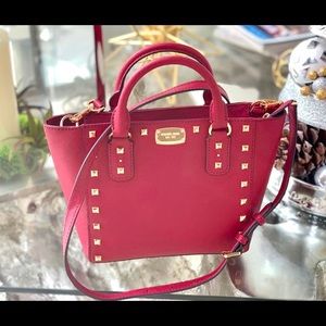 Michael Kors Sandrine Stud Small Leather Crossbody